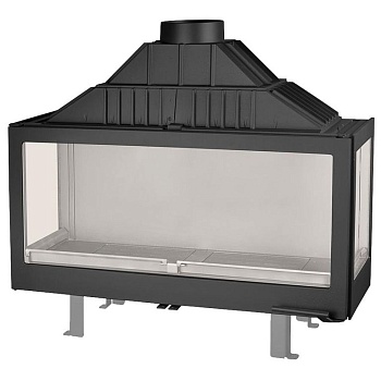 Каминная топка LCI 11 GFLR, два боковых стекла (Liseo Castiron) 
